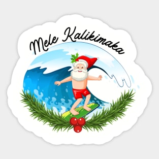 Mele Kalikimaka - Merry Christmas Sticker